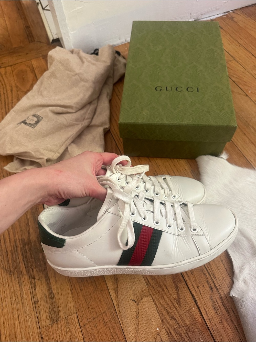 Gucci Ace leather sneakers - Picture 6 of 6